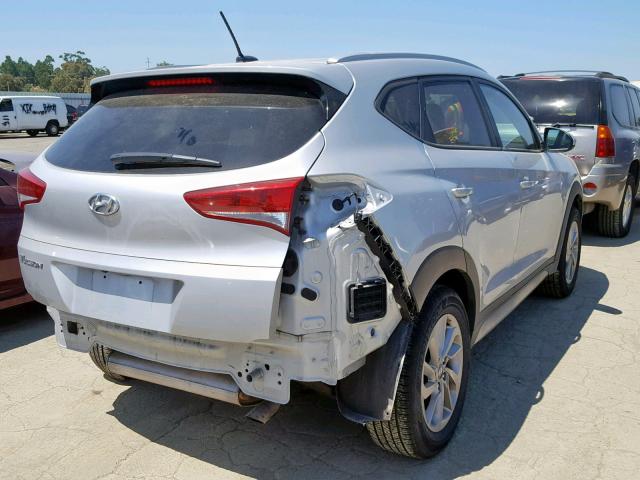 KM8J33A40HU284812 - 2017 HYUNDAI TUCSON LIM SILVER photo 4