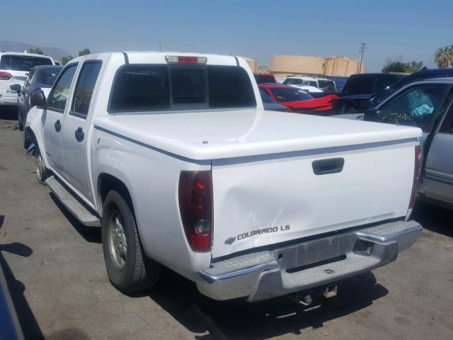 1GCCS138158167958 - 2005 CHEVROLET COLORADO WHITE photo 3