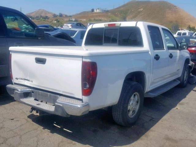 1GCCS138158167958 - 2005 CHEVROLET COLORADO WHITE photo 4