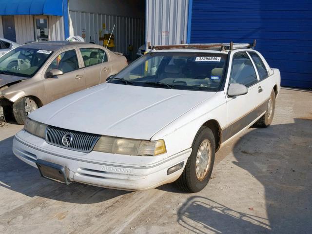 1MEPM6046NH613238 - 1992 MERCURY COUGAR LS WHITE photo 2