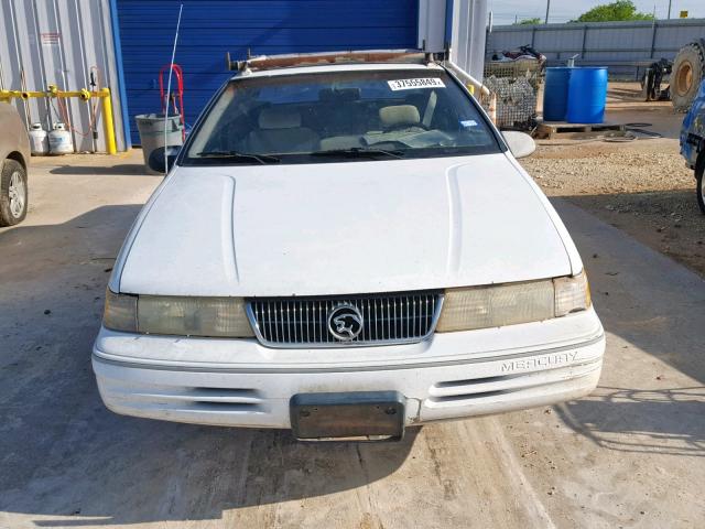 1MEPM6046NH613238 - 1992 MERCURY COUGAR LS WHITE photo 9