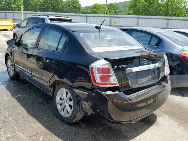 3N1AB6AP4BL664663 - 2011 NISSAN SENTRA 2.0 BLACK photo 3