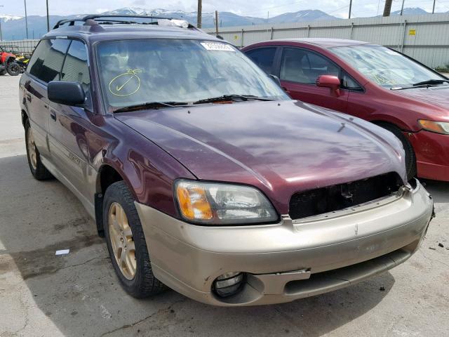 4S3BH6756Y7614284 - 2000 SUBARU LEGACY OUT MAROON photo 1