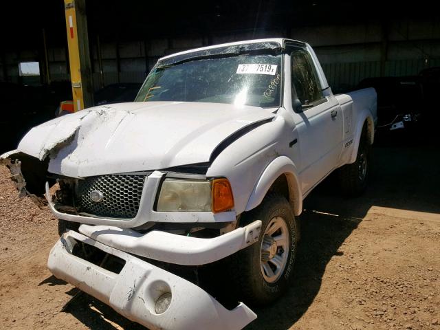 1FTYR10U82PA45764 - 2002 FORD RANGER WHITE photo 2