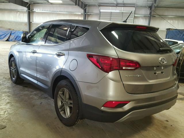 5NMZTDLB6JH102634 - 2018 HYUNDAI SANTA FE S SILVER photo 3