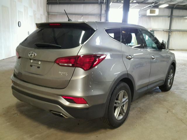 5NMZTDLB6JH102634 - 2018 HYUNDAI SANTA FE S SILVER photo 4