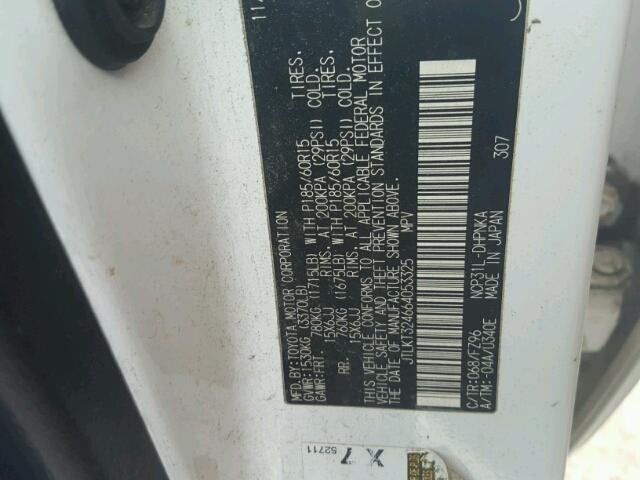 JTLKT324664053325 - 2006 TOYOTA SCION XB Ақ фото 10