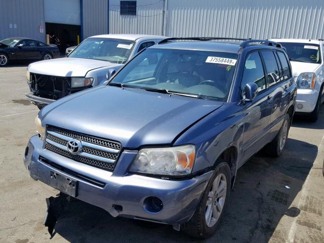 JTEDW21A870022661 - 2007 TOYOTA HIGHLANDER GRAY photo 2