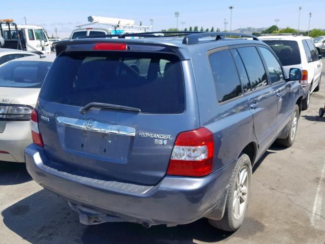 JTEDW21A870022661 - 2007 TOYOTA HIGHLANDER GRAY photo 4