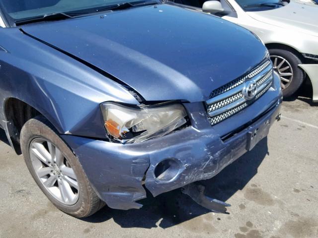 JTEDW21A870022661 - 2007 TOYOTA HIGHLANDER GRAY photo 9