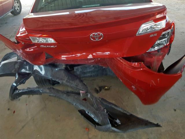 4T1BF1FK5CU536070 - 2012 TOYOTA CAMRY BASE RED photo 9