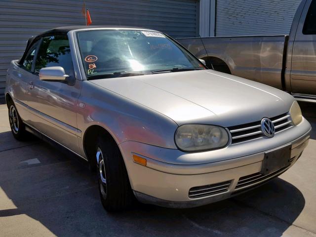 3VWCC21V21M801521 - 2001 VOLKSWAGEN CABRIO GLS SILVER photo 1