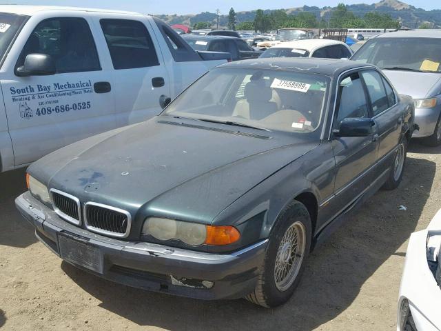 WBAGG8346YDN79228 - 2000 BMW 740 I AUTO GREEN photo 2