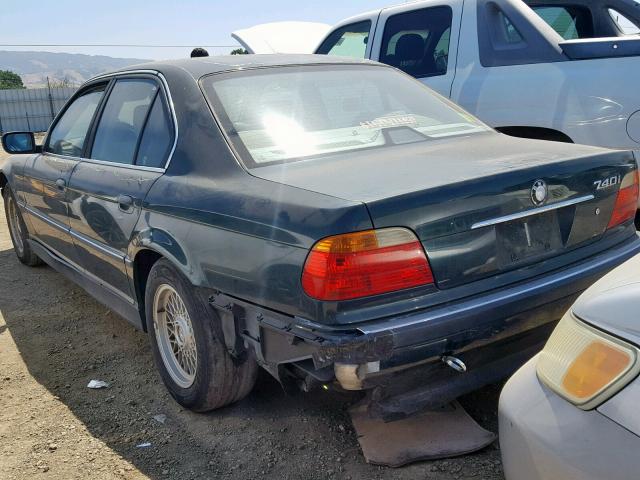 WBAGG8346YDN79228 - 2000 BMW 740 I AUTO GREEN photo 3