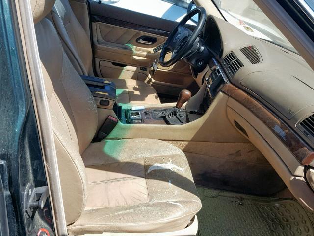 WBAGG8346YDN79228 - 2000 BMW 740 I AUTO GREEN photo 5