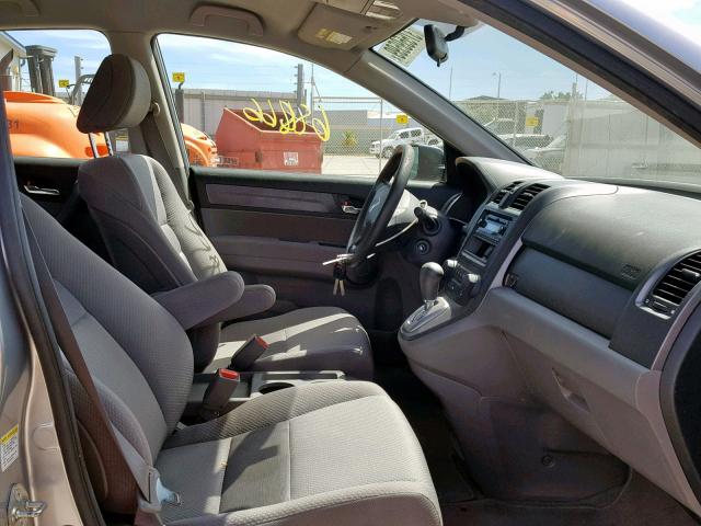 JHLRE383X8C002764 - 2008 HONDA CR-V LX GRAY photo 5