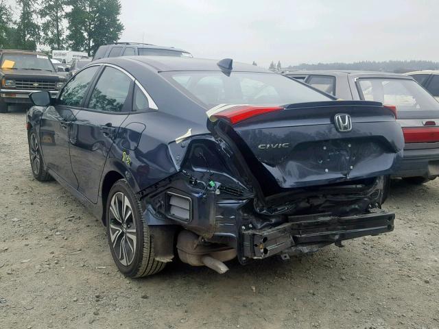 19XFC1F78GE219852 - 2016 HONDA CIVIC EXL 蓝色 照片 3