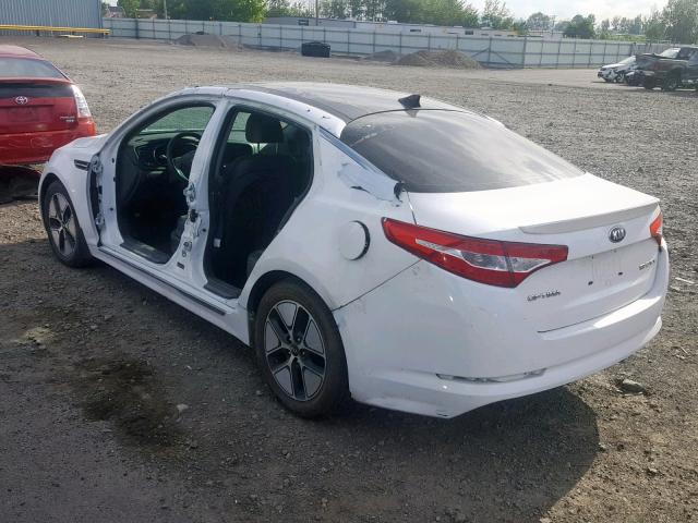 KNAGM4AD6B5000227 - 2011 KIA OPTIMA HYB WHITE photo 3