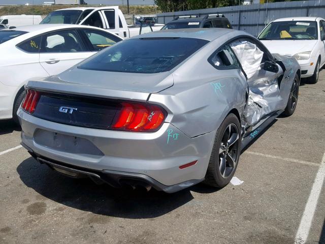 1FA6P8CF2J5108795 - 2018 FORD MUSTANG GT SILVER photo 4