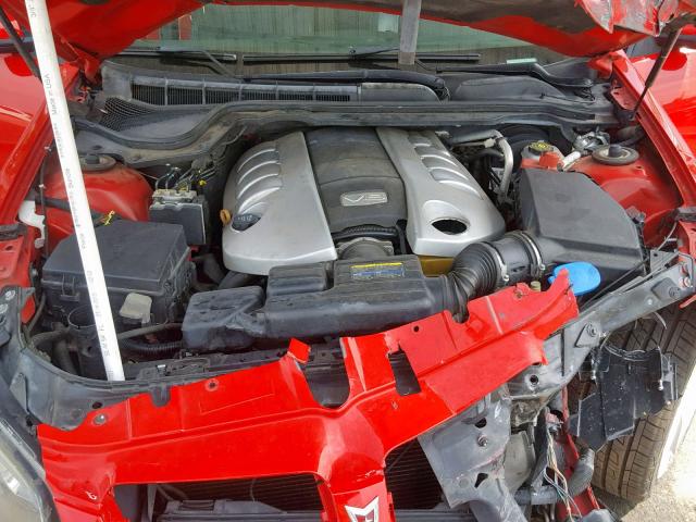 6G2EC57Y98L139146 - 2008 PONTIAC G8 GT RED photo 7