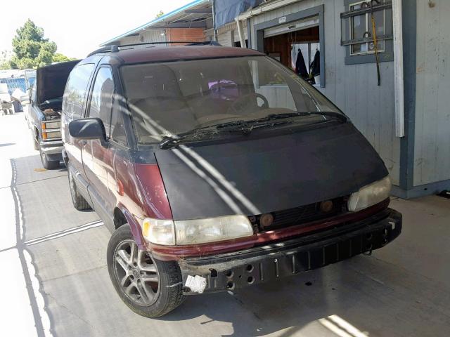 JT3AC12R2P1104222 - 1993 TOYOTA PREVIA LE BURGUNDY photo 1