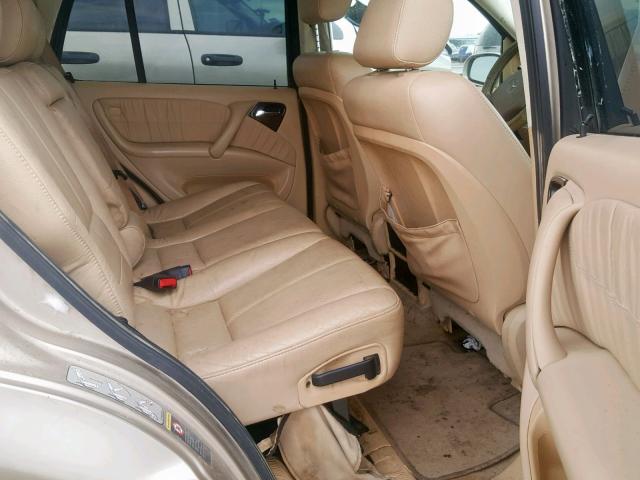 4JGAB75E92A308627 - 2002 MERCEDES-BENZ ML 500 BEIGE photo 6