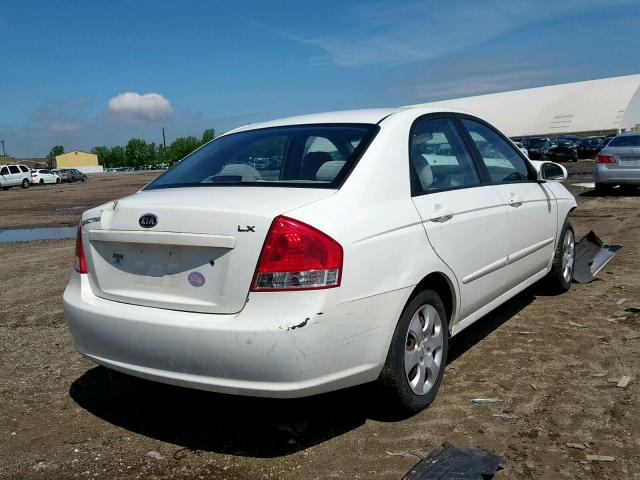 KNAFE221095628781 - 2009 KIA SPECTRA EX WHITE photo 4