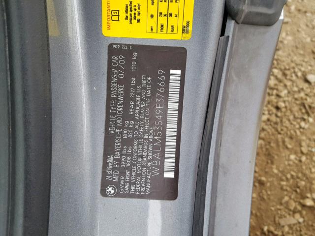 WBALM53549E376669 - 2009 BMW Z4 SDRIVE3 灰色 照片 10