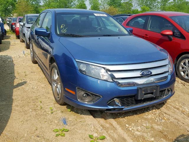 3FAHP0DCXAR237380 - 2010 FORD FUSION SPO BLUE photo 1