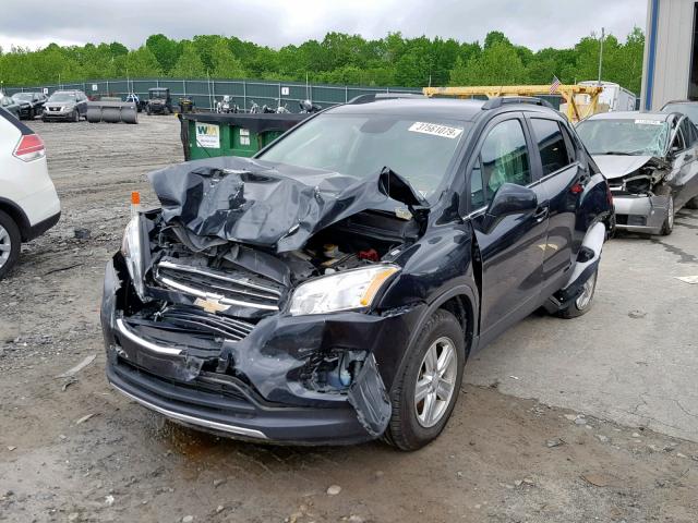 3GNCJRSB8FL207090 - 2015 CHEVROLET TRAX 1LT BLACK photo 2