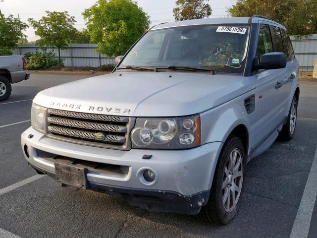 SALSK25448A142926 - 2008 LAND ROVER RANGE ROVE SILVER photo 2