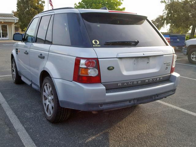 SALSK25448A142926 - 2008 LAND ROVER RANGE ROVE SILVER photo 3