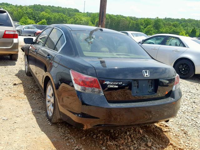 1HGCP26838A160222 - 2008 HONDA ACCORD EXL BLACK photo 3