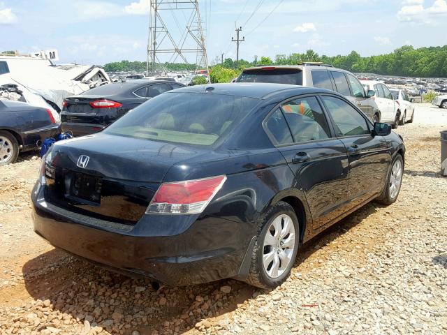 1HGCP26838A160222 - 2008 HONDA ACCORD EXL BLACK photo 4