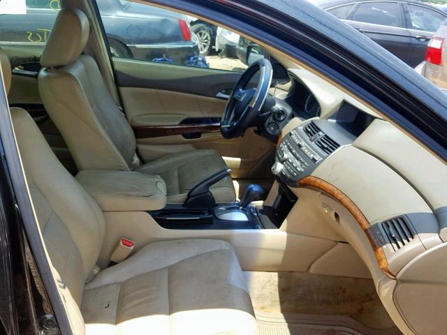 1HGCP26838A160222 - 2008 HONDA ACCORD EXL BLACK photo 5