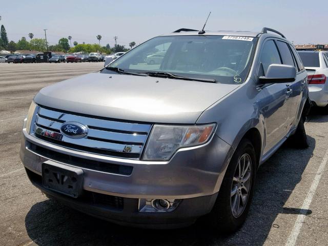 2FMDK38C88BA87258 - 2008 FORD EDGE SEL GRAY photo 2