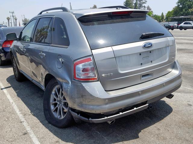 2FMDK38C88BA87258 - 2008 FORD EDGE SEL GRAY photo 3