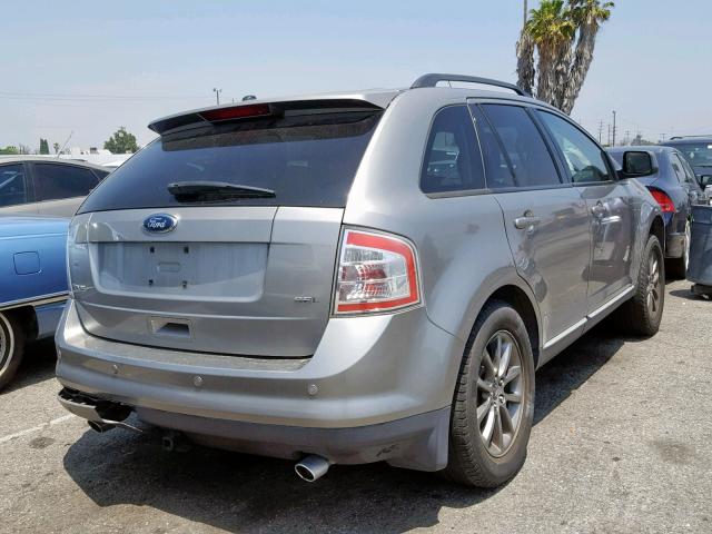 2FMDK38C88BA87258 - 2008 FORD EDGE SEL GRAY photo 4