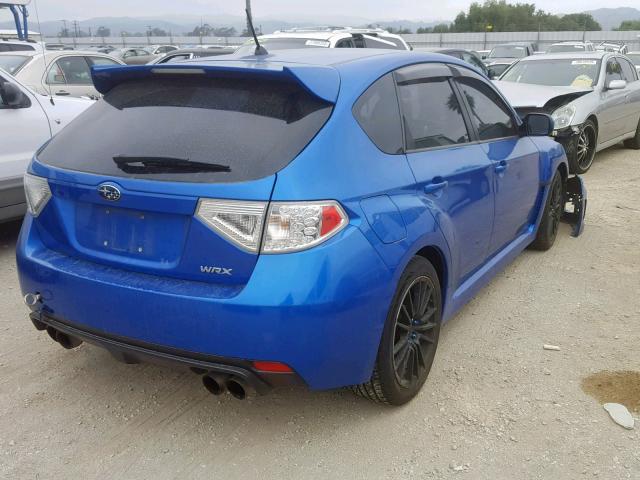 JF1GR7E67BG825916 - 2011 SUBARU IMPREZA WR BLUE photo 4