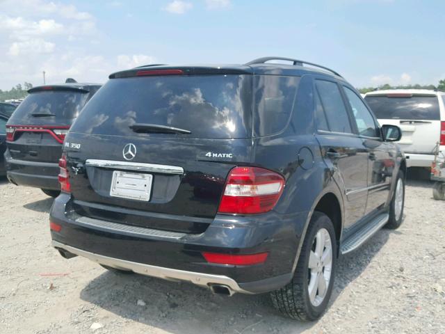 4JGBB86E39A483085 - 2009 MERCEDES-BENZ ML 350 BLACK photo 4