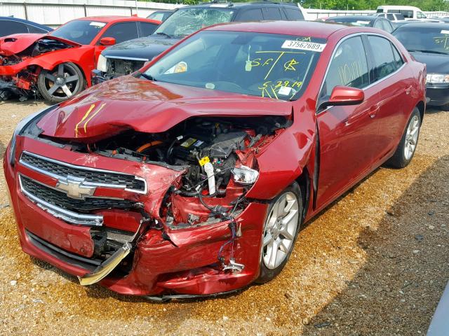 1G11D5SR9DF300035 - 2013 CHEVROLET MALIBU 1LT RED photo 2