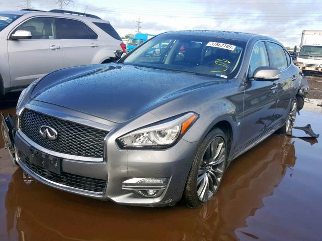 JN1BY1PR1HM210173 - 2017 INFINITI Q70L 3.7 GRAY photo 2