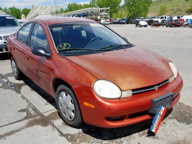 1B3ES46CX1D183329 - 2001 DODGE NEON SE RED photo 1