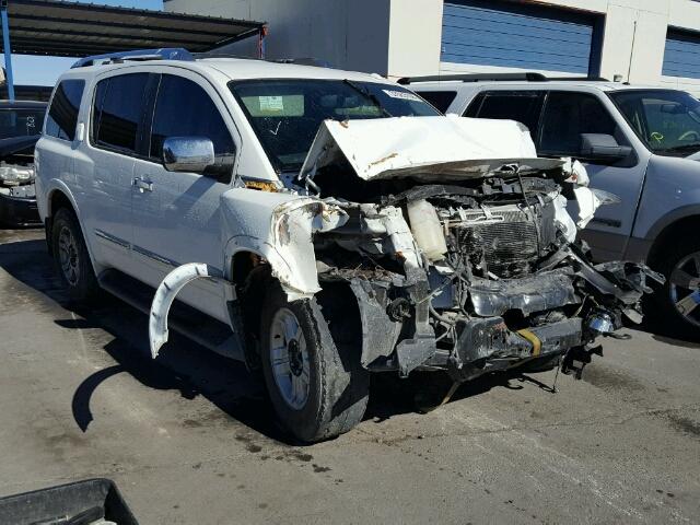 5N1BA0NE8FN615297 - 2015 NISSAN ARMADA PLA WHITE photo 1