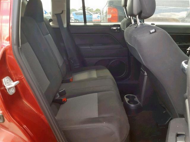 1C4NJDBB4ED630208 - 2014 JEEP COMPASS SP Қызыл фото 6