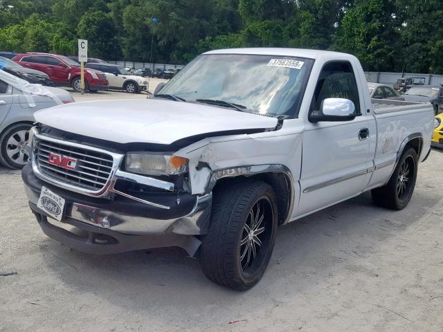 1GTEC14W21Z255392 - 2001 GMC NEW SIERRA WHITE photo 2