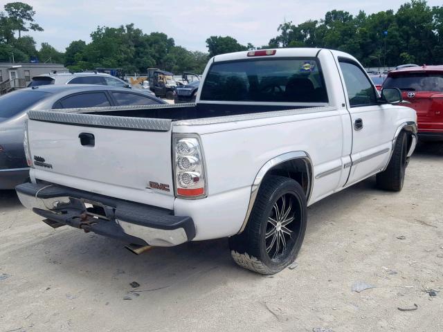 1GTEC14W21Z255392 - 2001 GMC NEW SIERRA WHITE photo 4