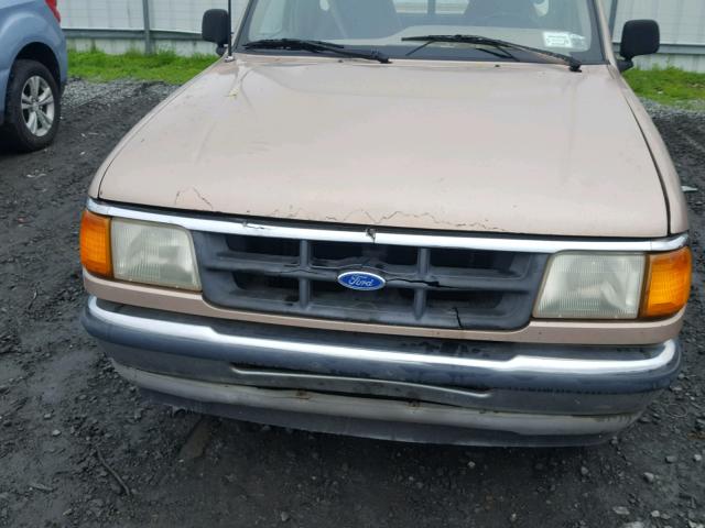 1FTCR10A7PUD23675 - 1993 FORD RANGER TAN photo 7