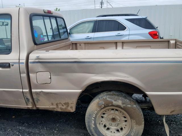 1FTCR10A7PUD23675 - 1993 FORD RANGER TAN photo 9