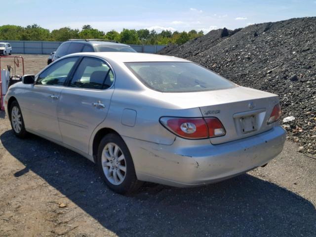 JTHBF30G420022493 - 2002 LEXUS ES 300 SILVER photo 3